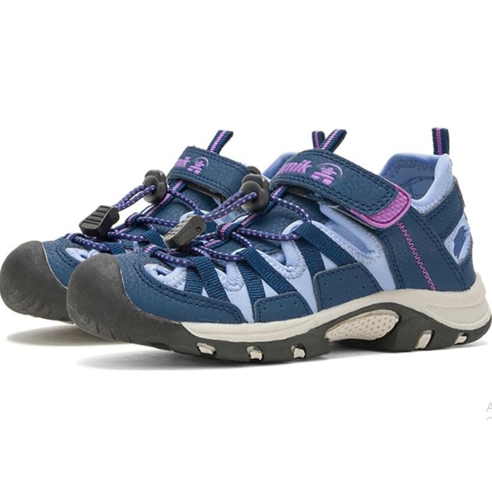 Kamik Boys Navy Wildcat Hiking Sandal Shoes Size 6